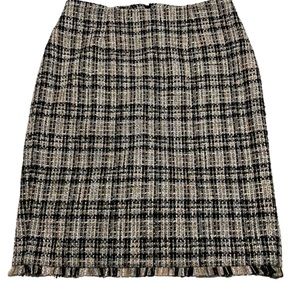 Plaid Pencil Skirt